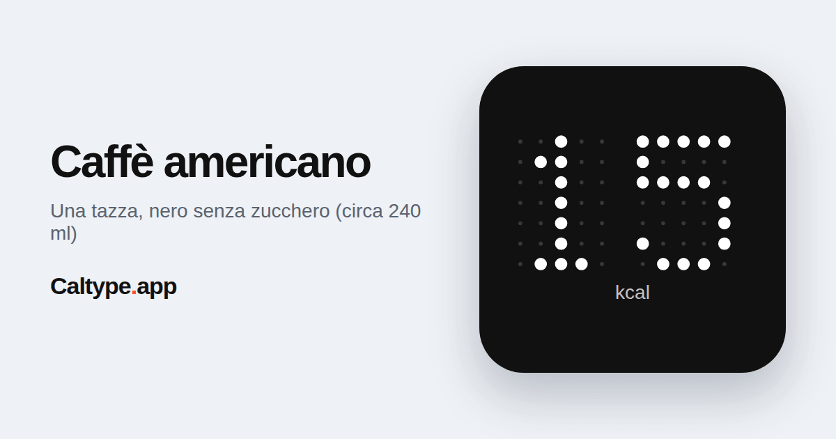 Condividi: Caffè americano