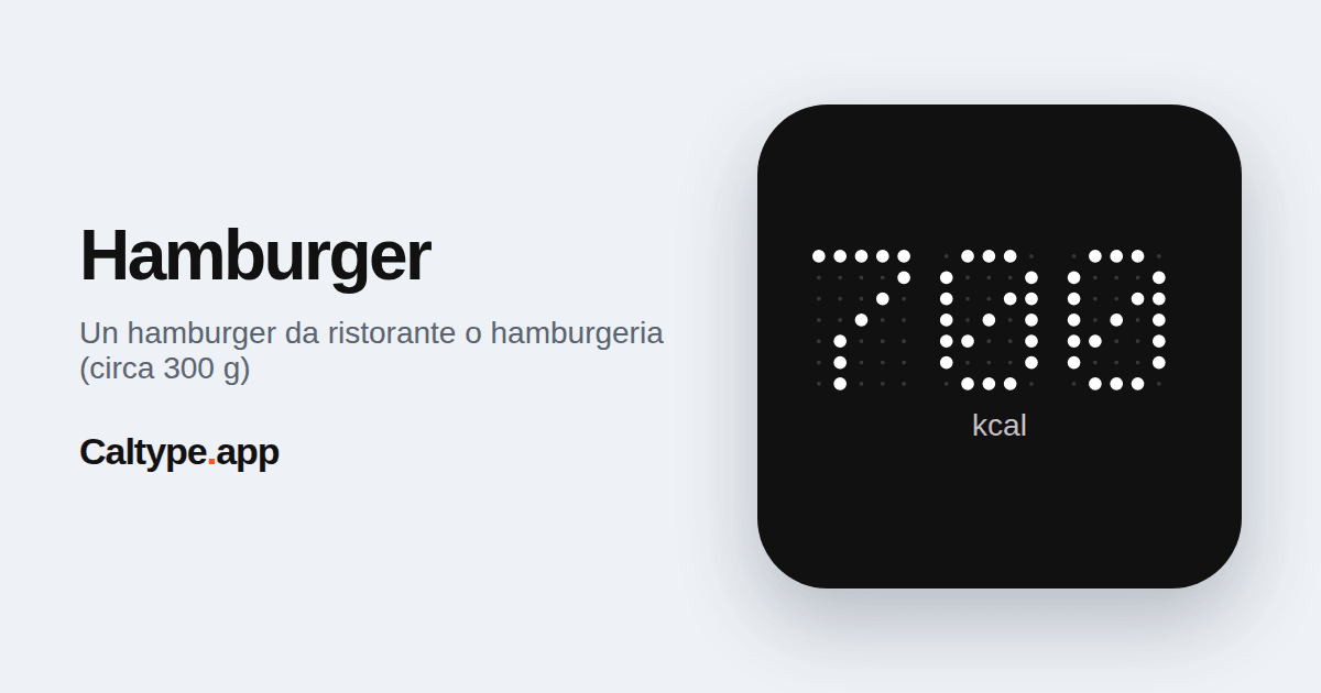 Condividi: Hamburger