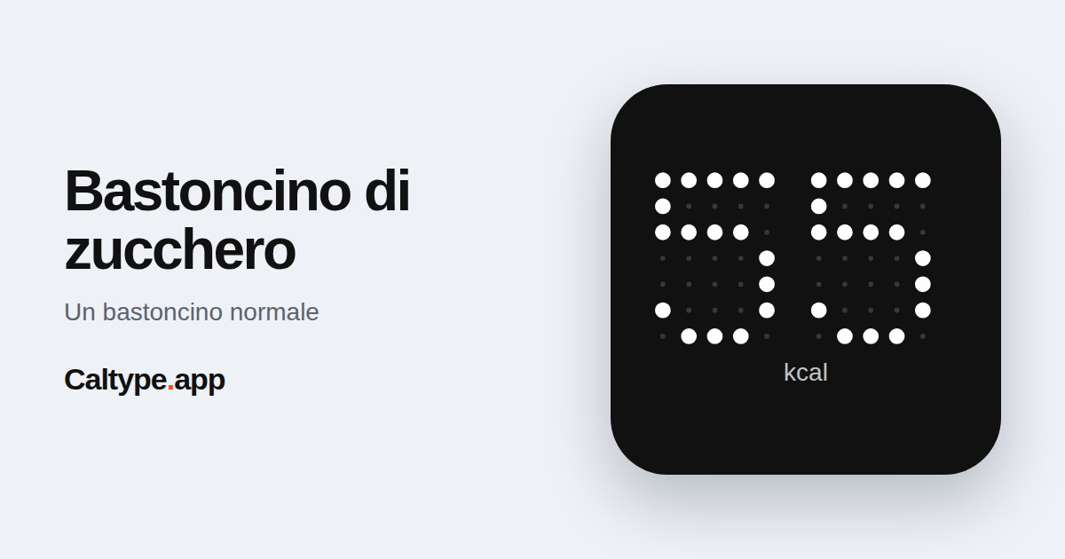Condividi: Bastoncino di zucchero