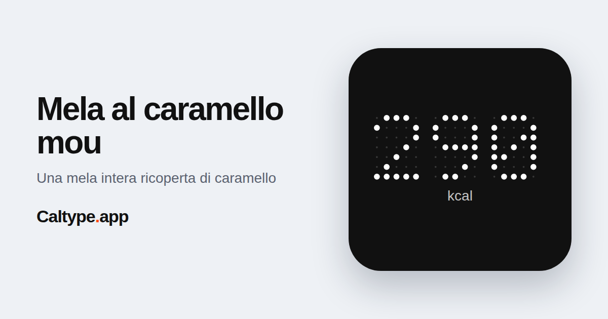 Condividi: Mela al caramello mou