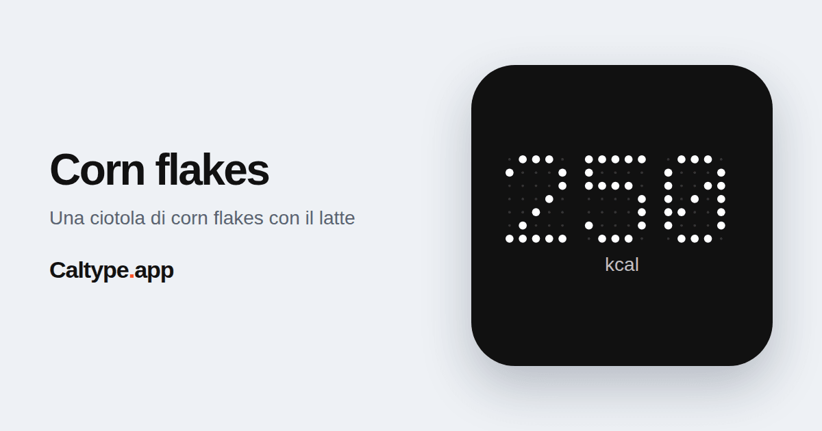 Condividi: Corn flakes