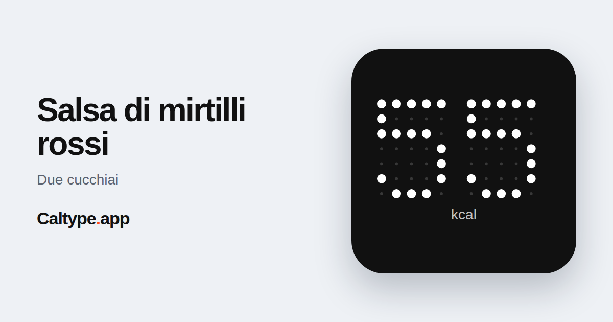 Condividi: Salsa di mirtilli rossi
