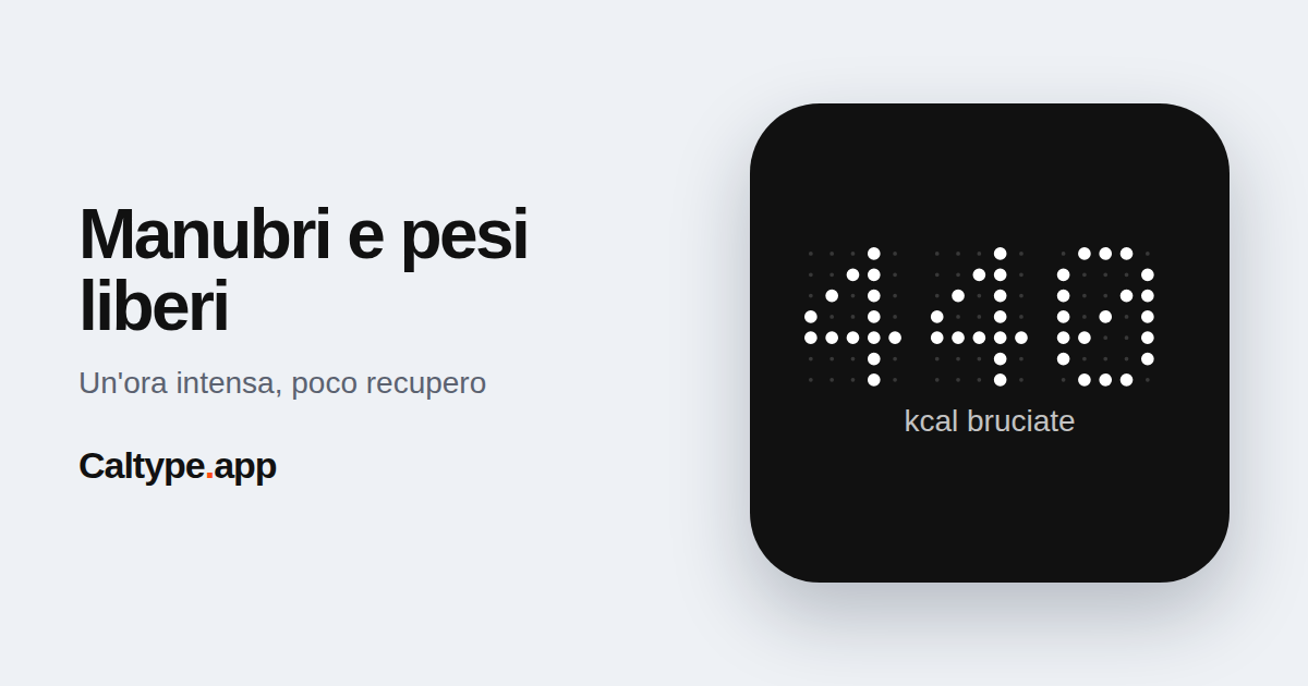 Condividi: Manubri e pesi liberi