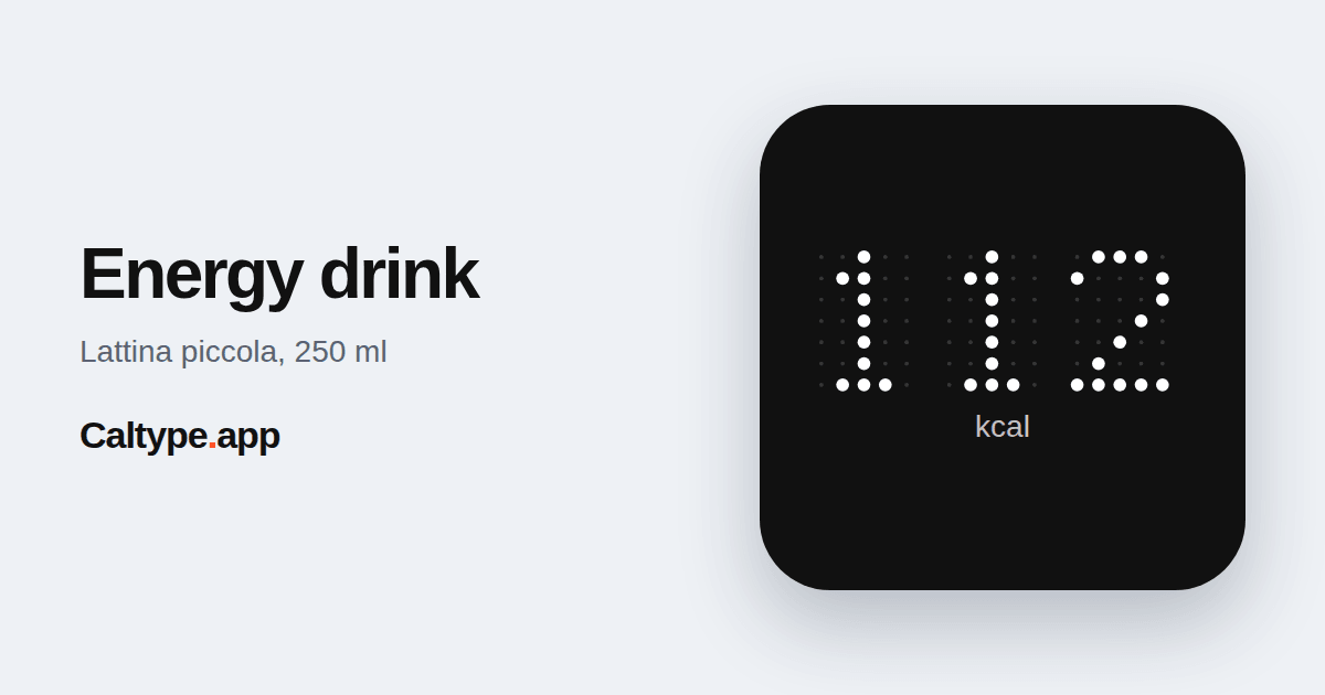 Condividi: Energy drink