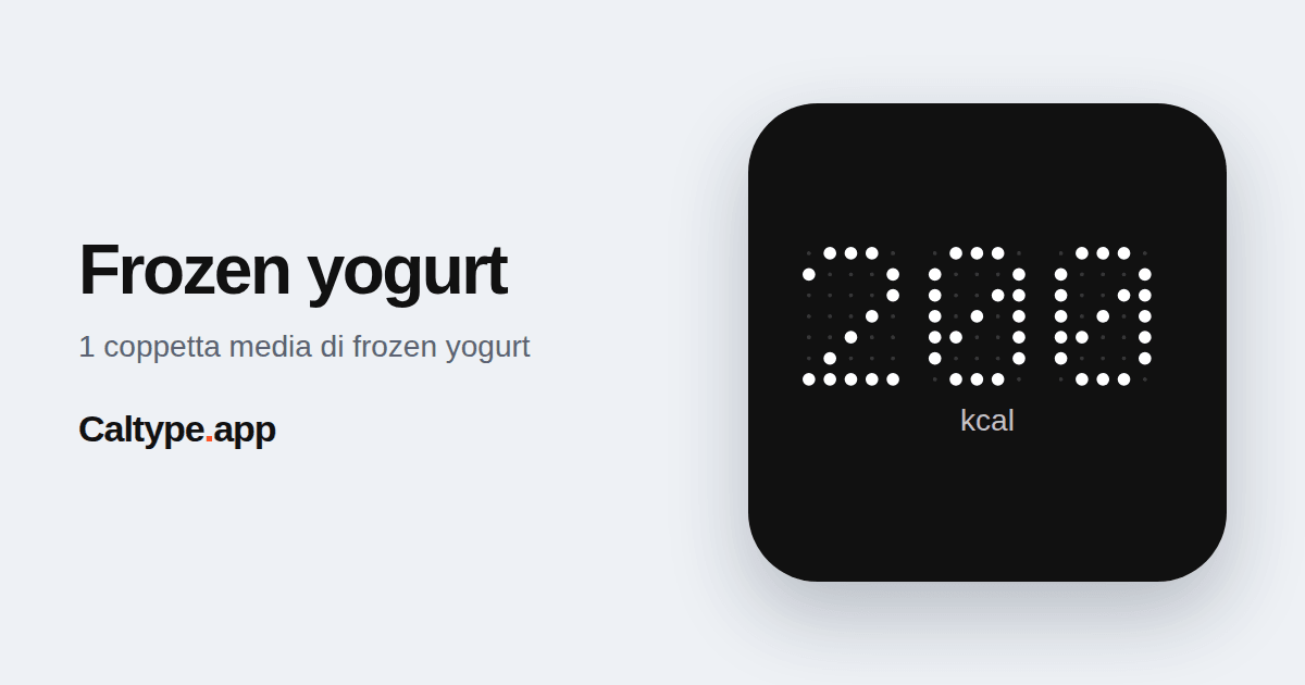 Condividi: Frozen yogurt