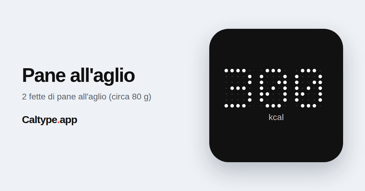 Condividi: Pane all'aglio