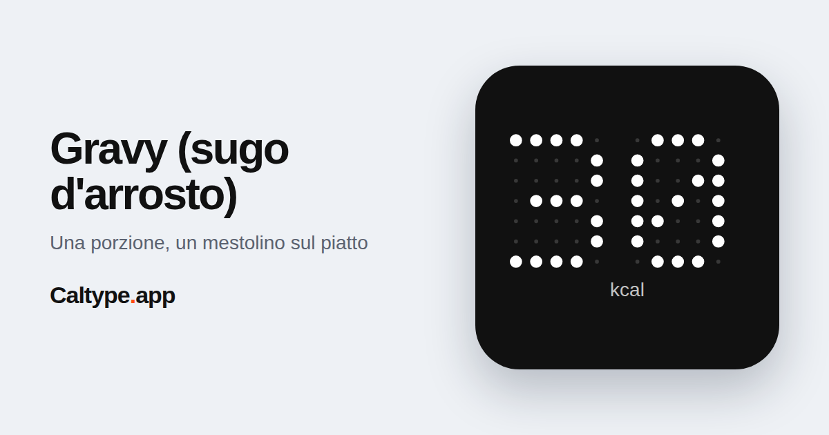 Condividi: Gravy (sugo d'arrosto)