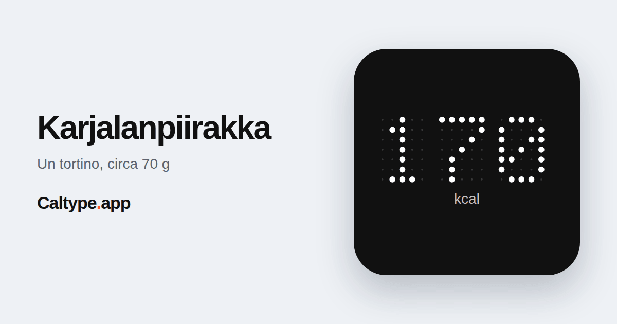 Condividi: Karjalanpiirakka