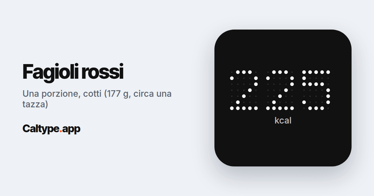 Condividi: Fagioli rossi