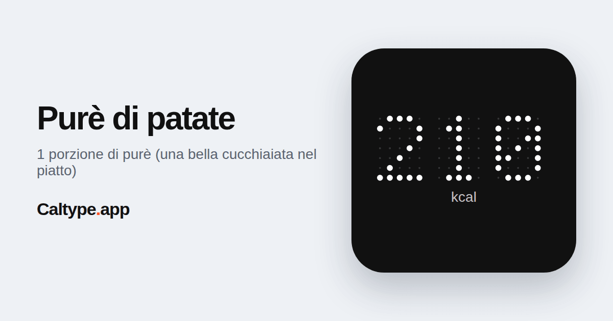 Condividi: Purè di patate