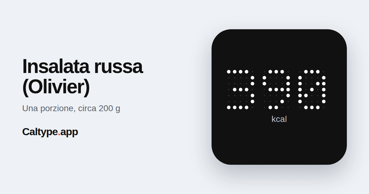Condividi: Insalata russa (Olivier)