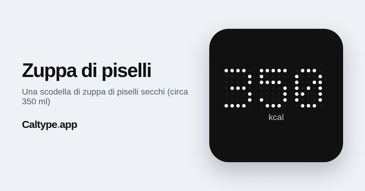 Condividi: Zuppa di piselli