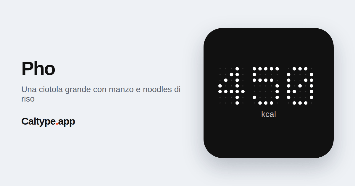 Condividi: Pho