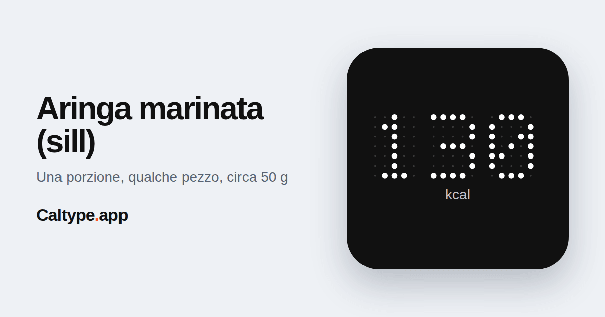 Condividi: Aringa marinata (sill)