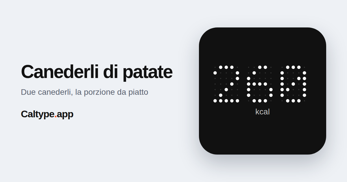Condividi: Canederli di patate