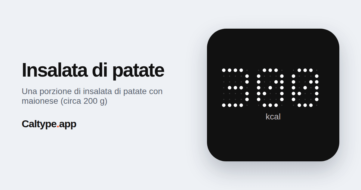 Condividi: Insalata di patate
