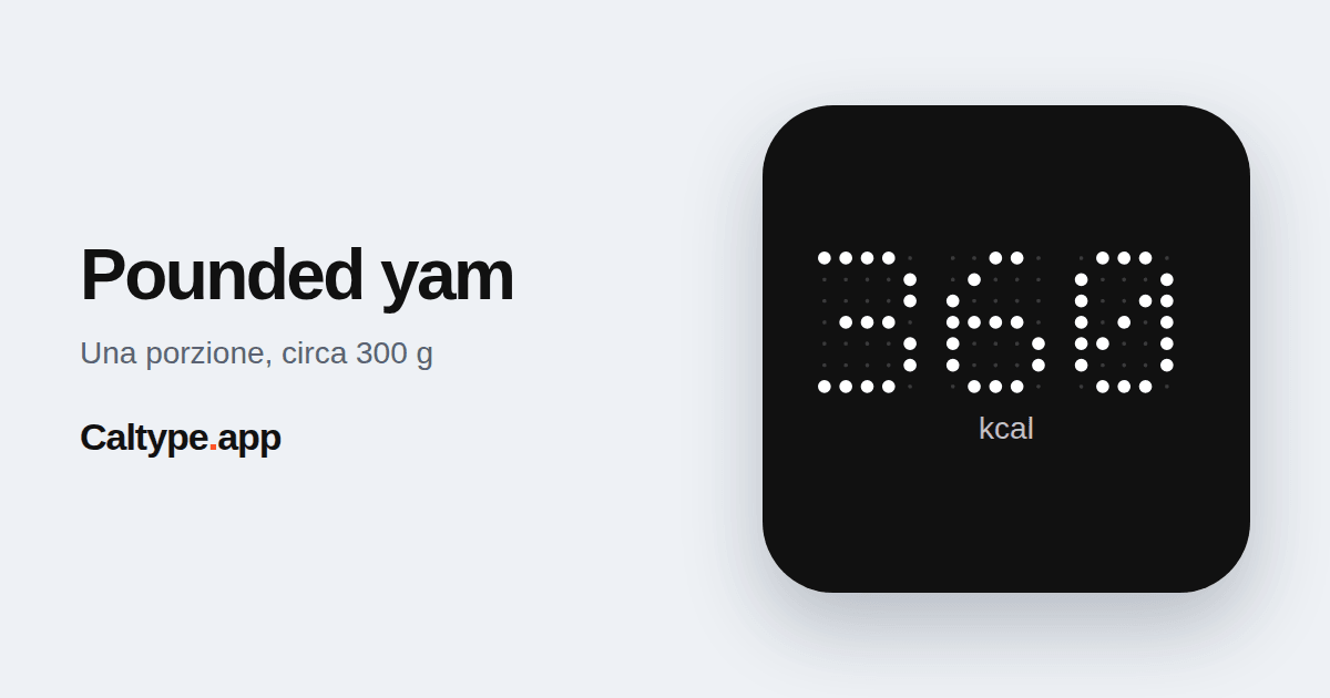 Condividi: Pounded yam