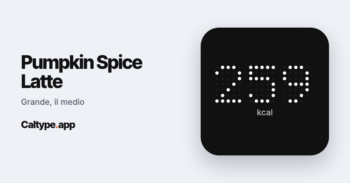 Condividi: Pumpkin Spice Latte