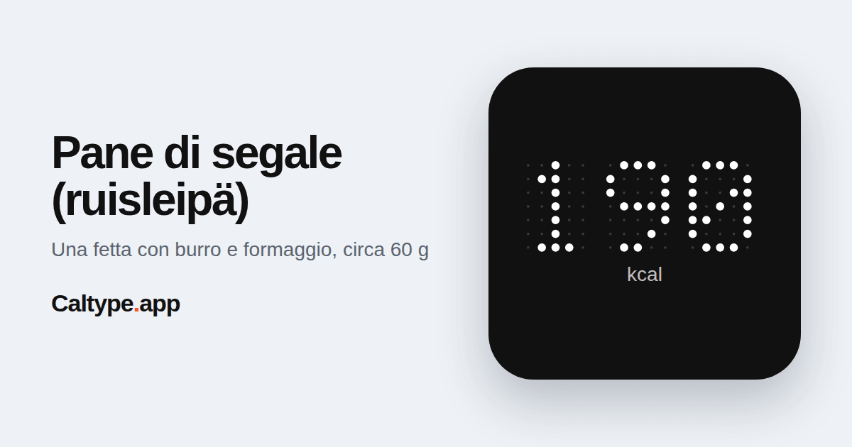 Condividi: Pane di segale (ruisleipä)