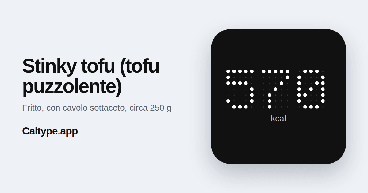 Condividi: Stinky tofu (tofu puzzolente)