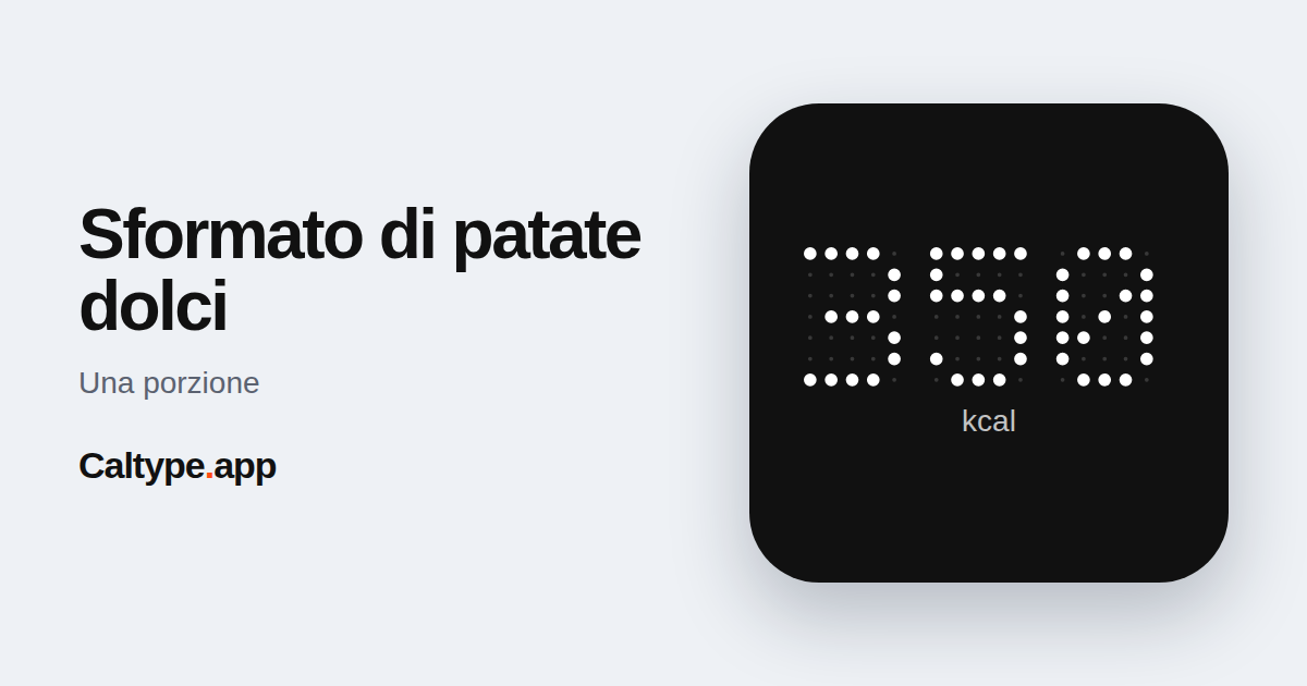 Condividi: Sformato di patate dolci
