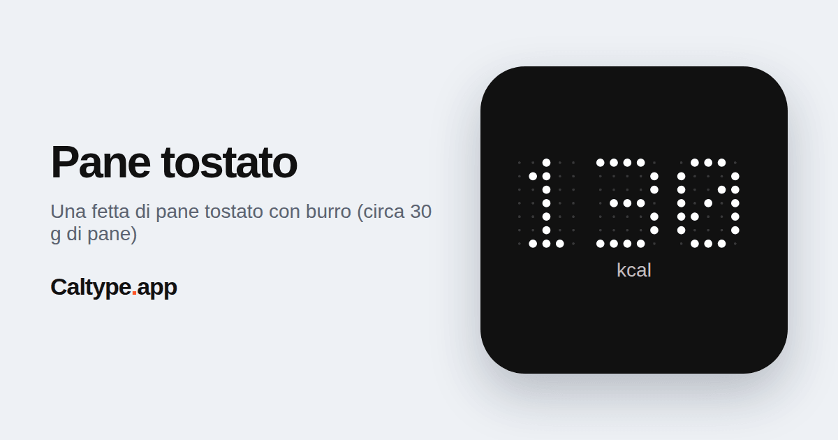 Condividi: Pane tostato