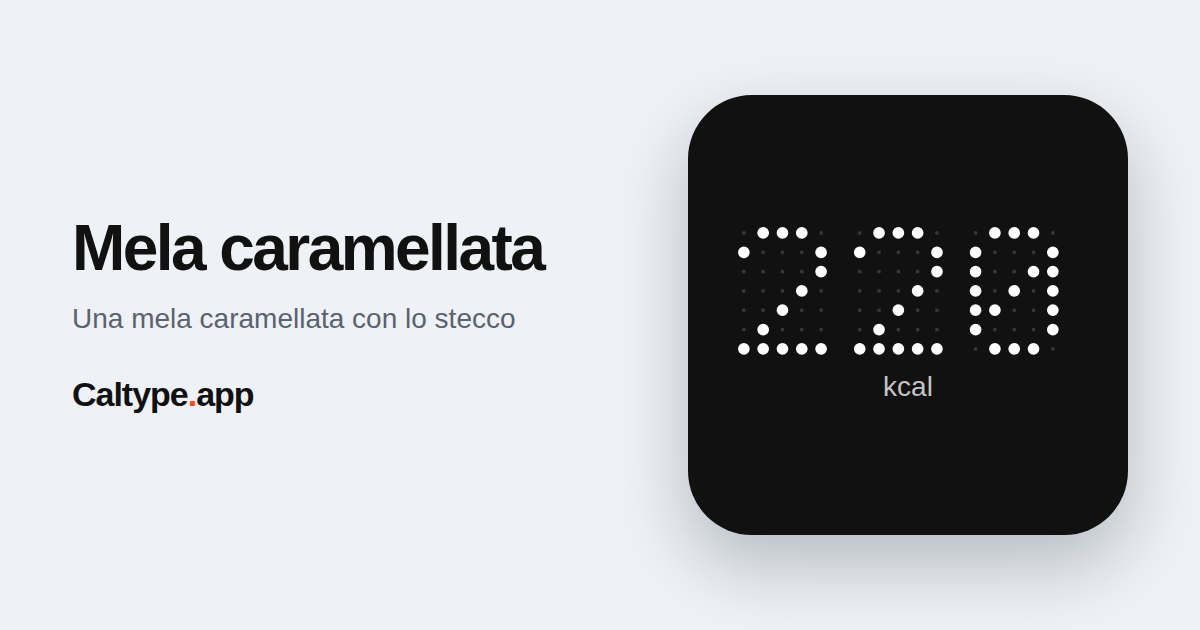 Condividi: Mela caramellata