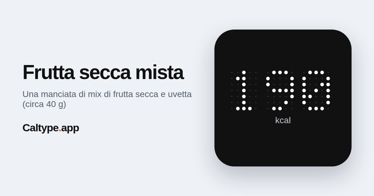 Condividi: Frutta secca mista