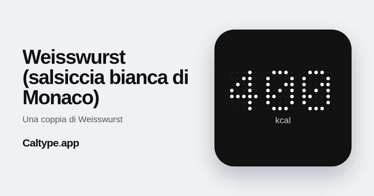 Condividi: Weisswurst (salsiccia bianca di Monaco)