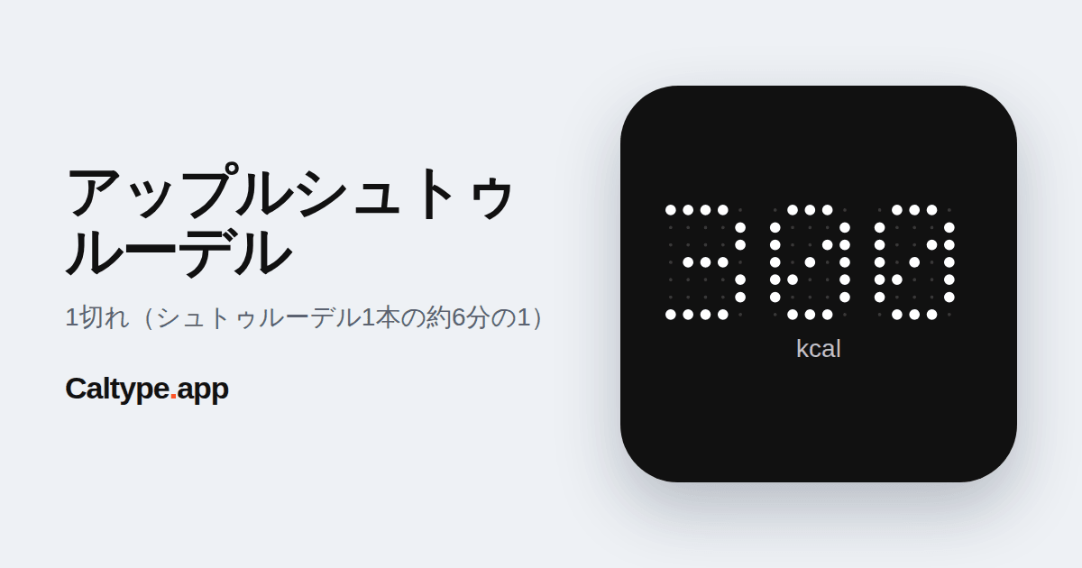 シェア: アップルシュトゥルーデル