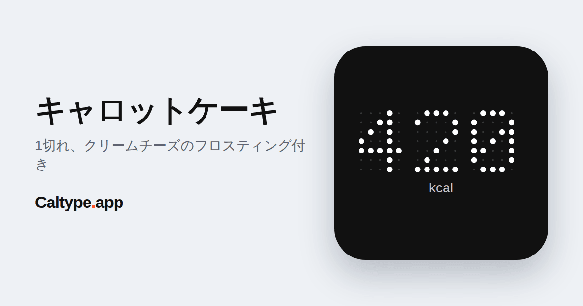 シェア: キャロットケーキ