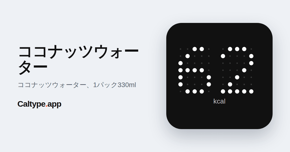 シェア: ココナッツウォーター