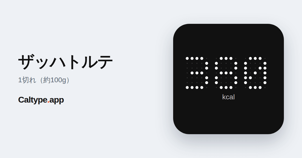 シェア: ザッハトルテ