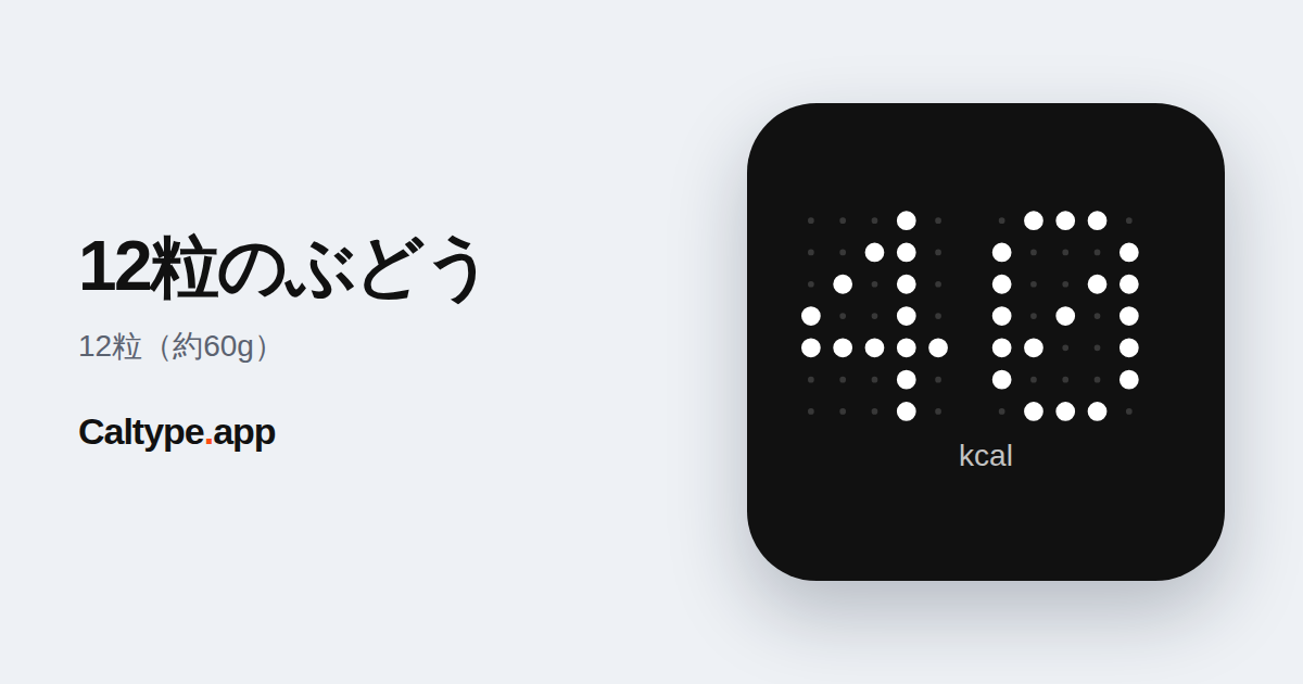 シェア: 12粒のぶどう
