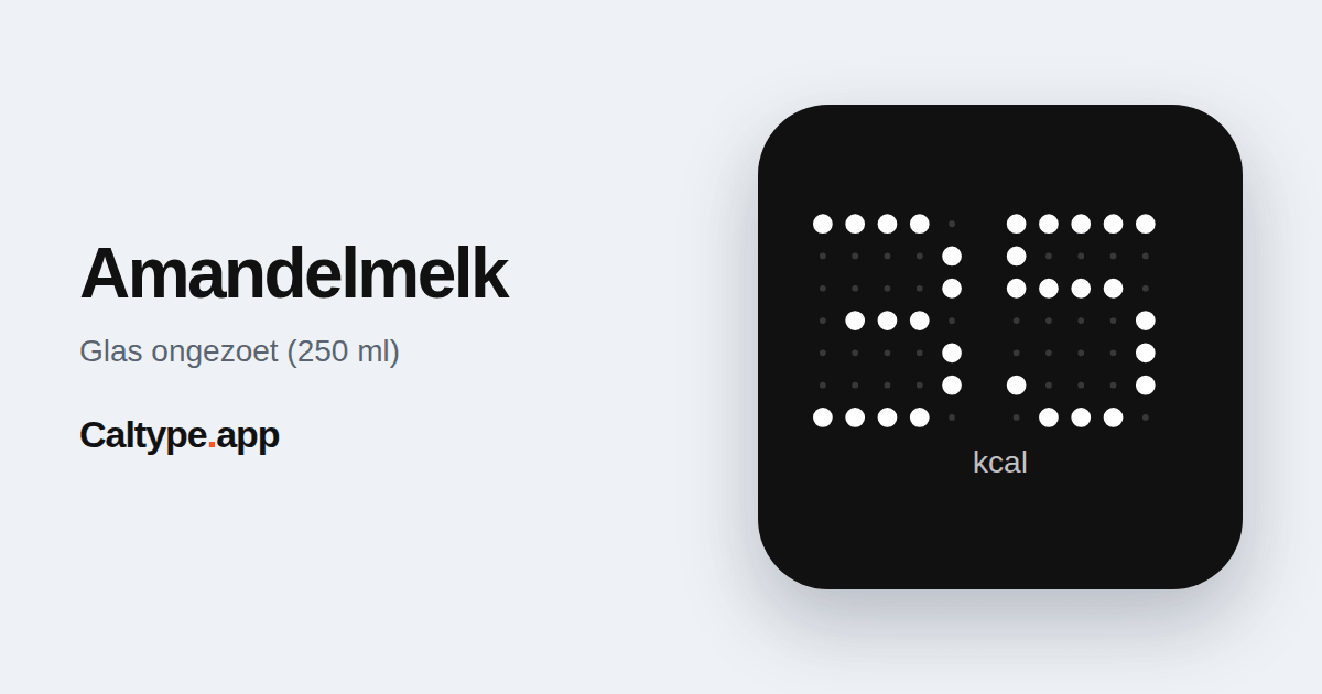 Delen: Amandelmelk