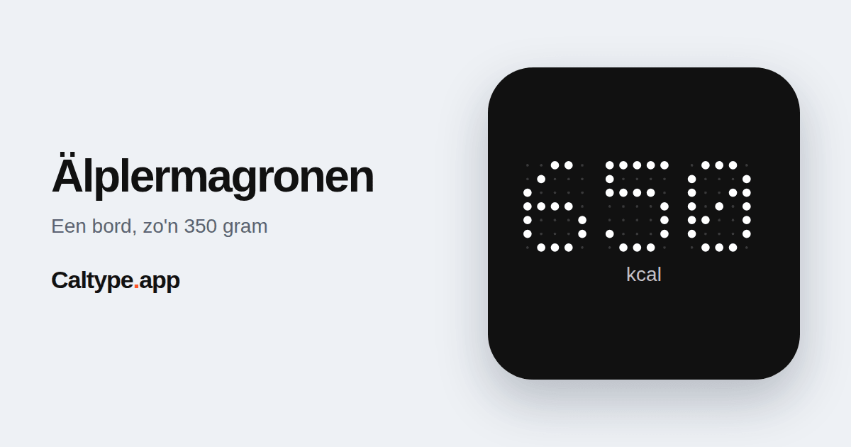 Delen: Älplermagronen