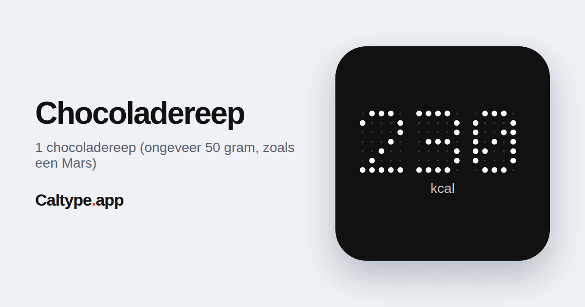 Delen: Chocoladereep