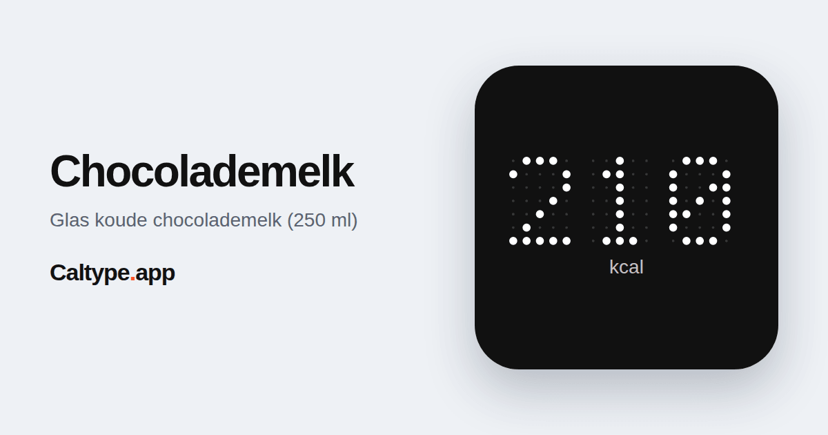 Delen: Chocolademelk