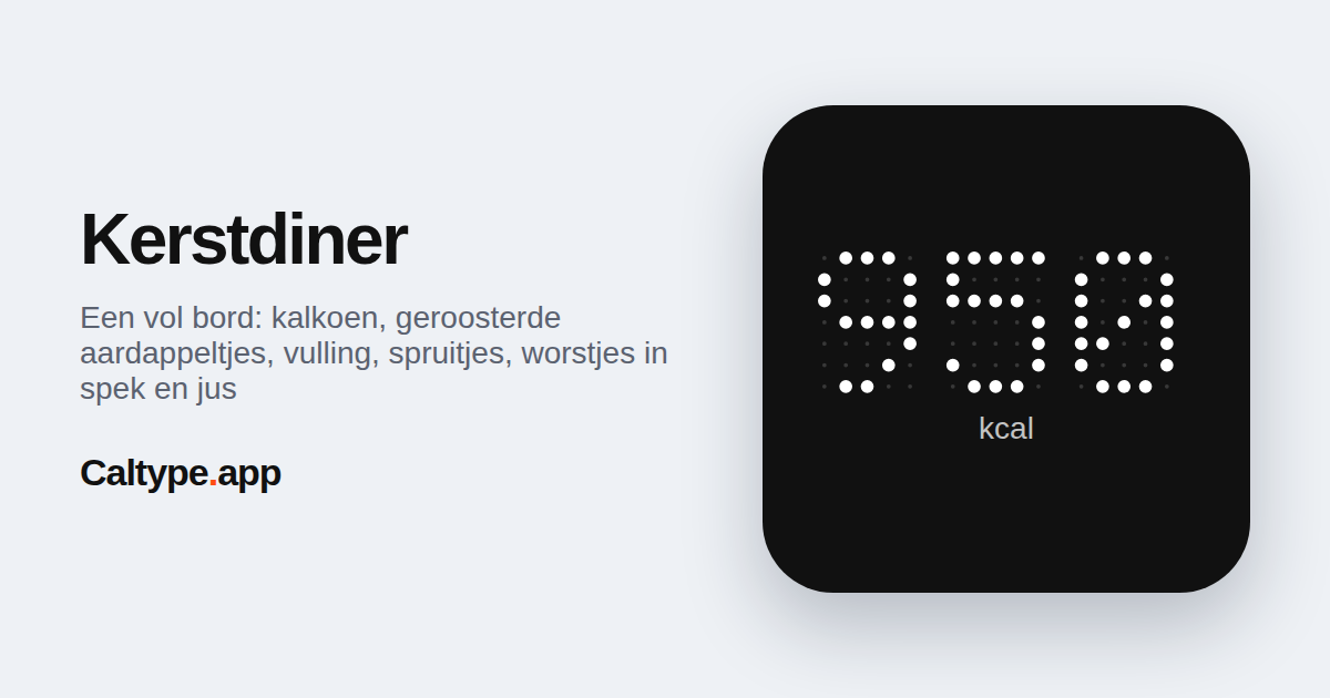 Delen: Kerstdiner