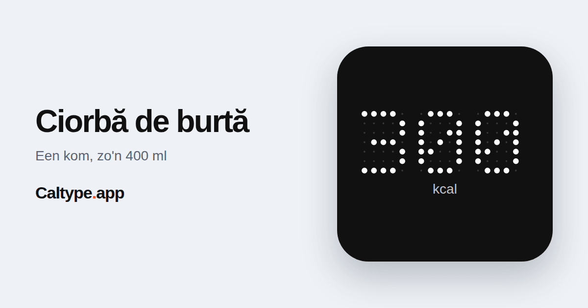Delen: Ciorbă de burtă