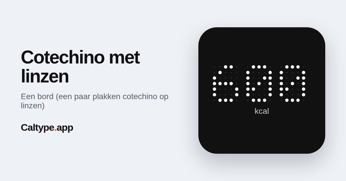 Delen: Cotechino met linzen