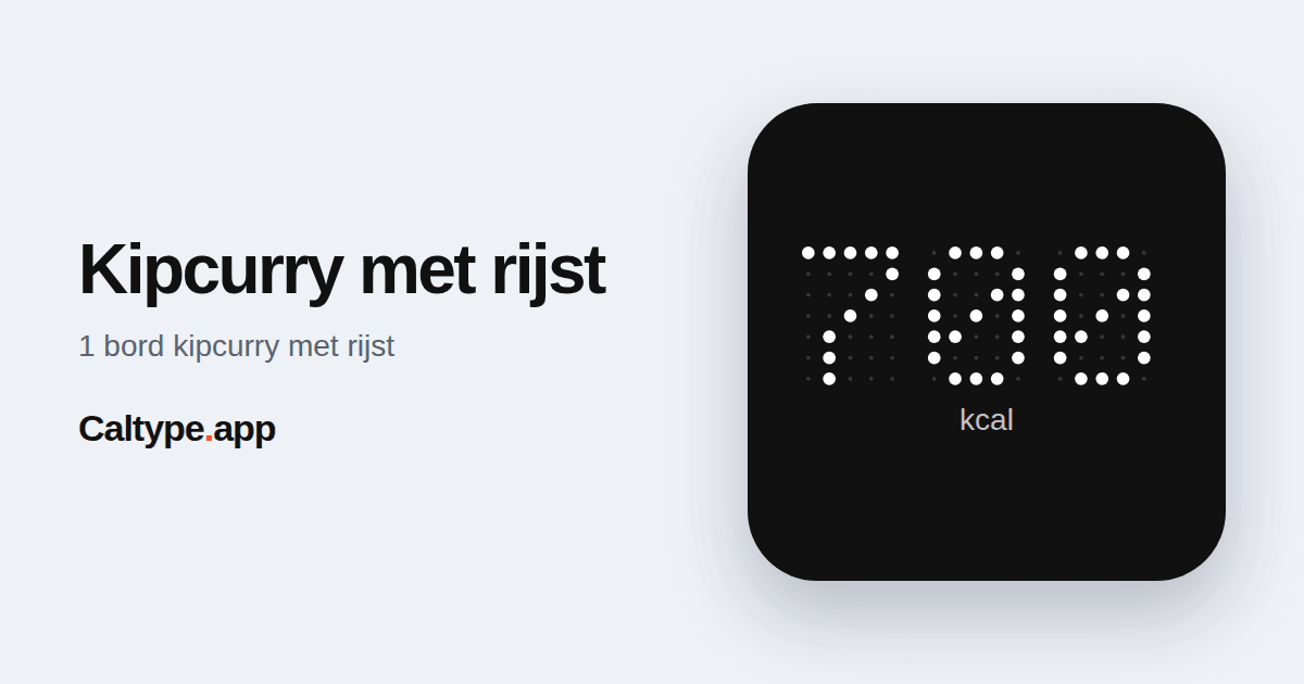 Delen: Kipcurry met rijst