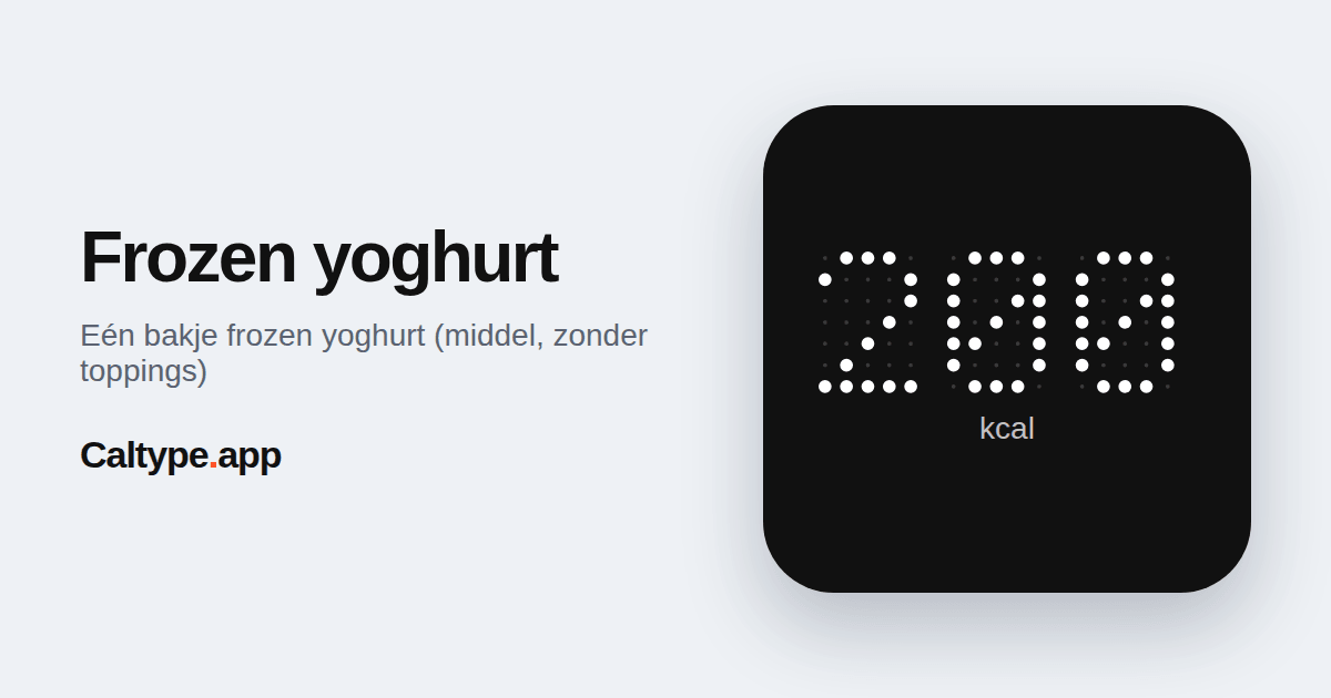 Delen: Frozen yoghurt