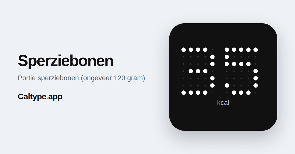 Delen: Sperziebonen
