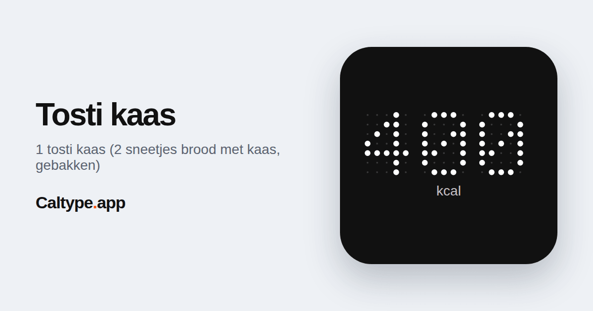 Delen: Tosti kaas
