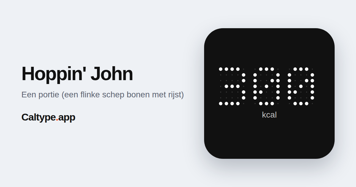 Delen: Hoppin' John