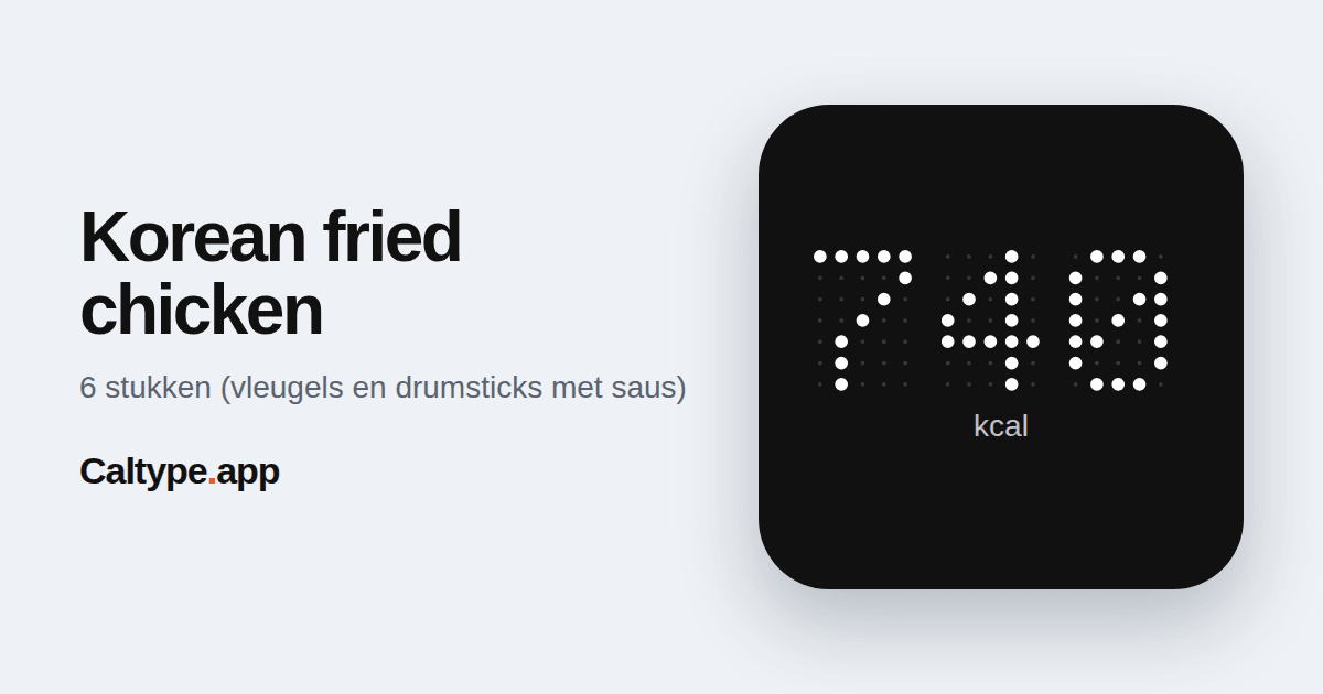 Delen: Korean fried chicken