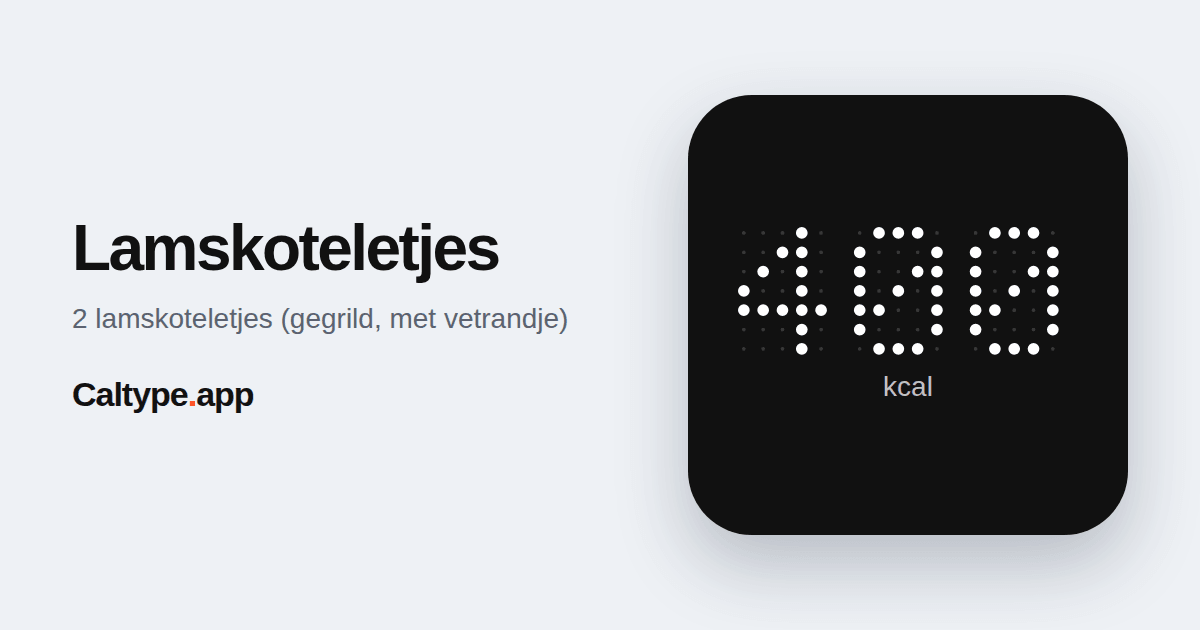 Delen: Lamskoteletjes