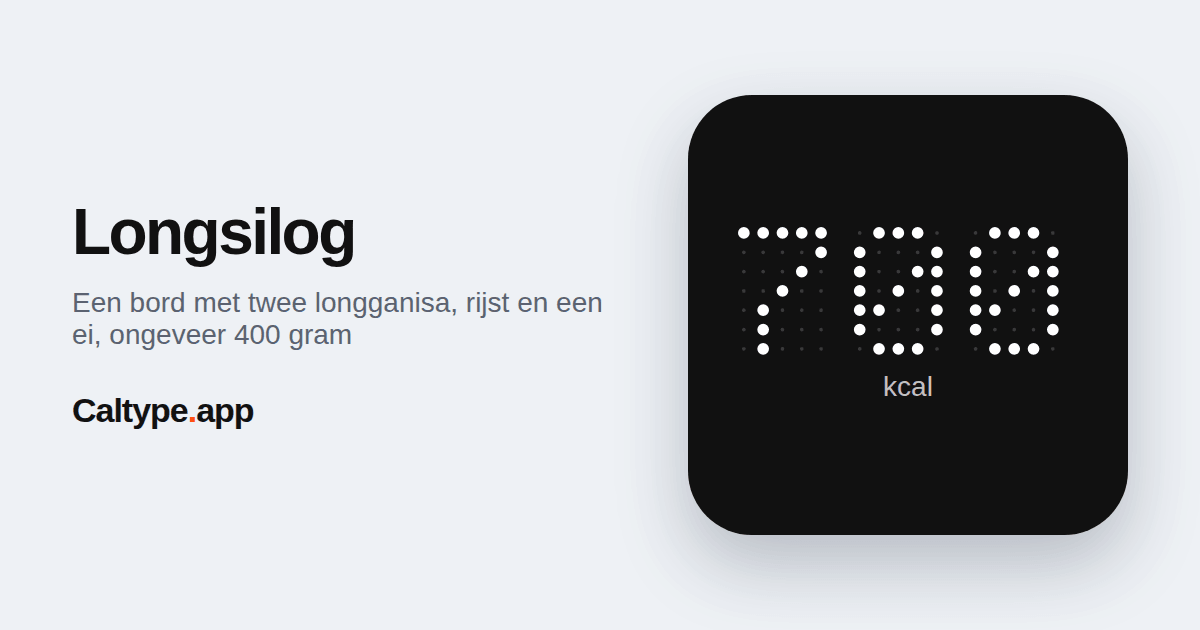 Delen: Longsilog