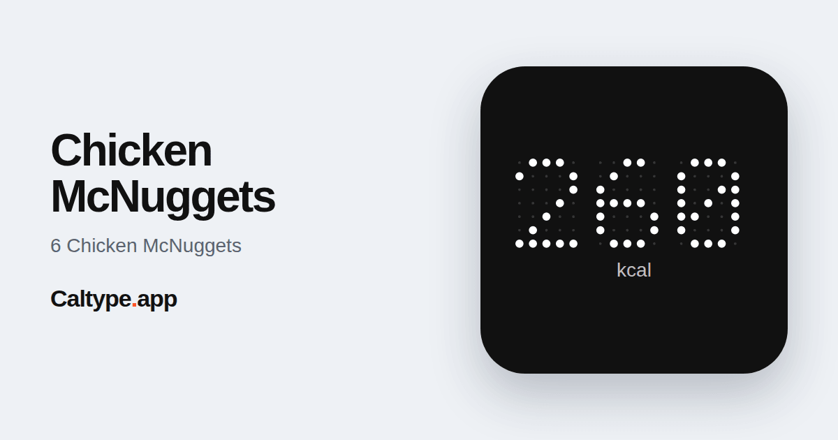 Delen: Chicken McNuggets